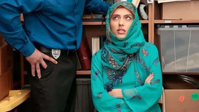 Police capture thief in hijab bitch forced her to pussy rough