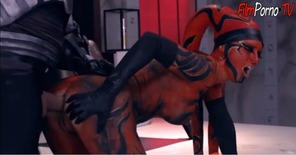 1024px x 539px - Star Wars XXX porn parody darth talon & darth nihl ass fucked